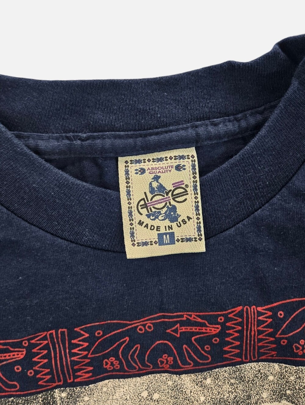 Vintage Alore Wolf Pack Oregon Black Graphic Men's T-Shirt Sz M Single Stitch - Picture 7 of 10